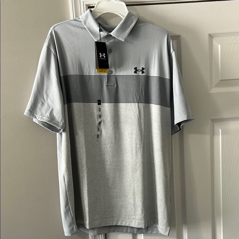 Under Armour Men's Gray Polo Shirt